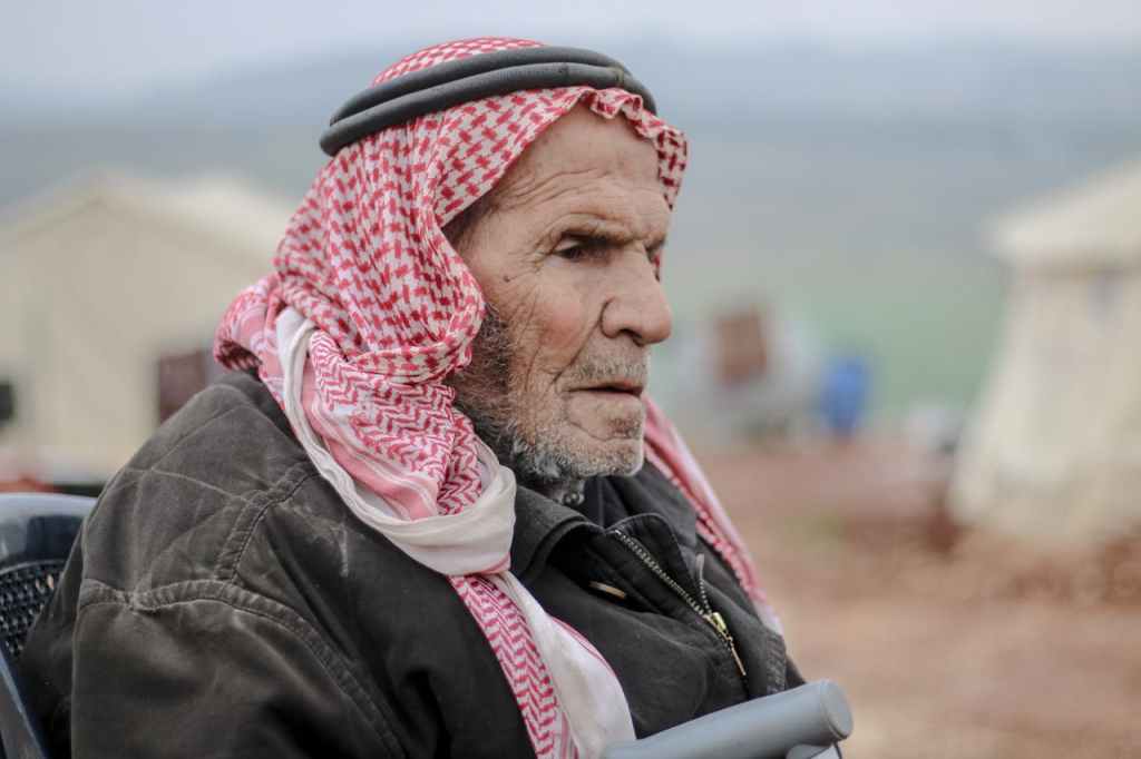 Bedouin man in his thoughts
