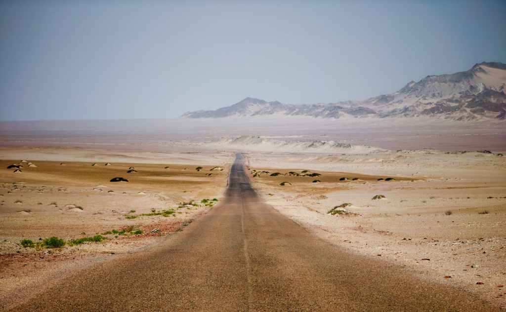 Desert road in Jordan