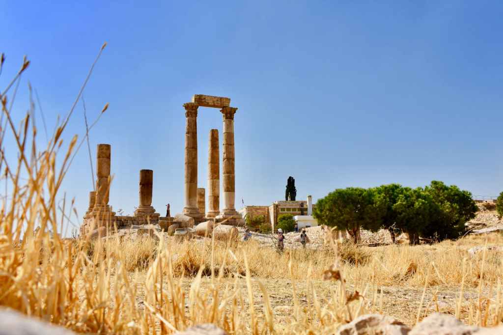 Roman ruins Amman Jordan
