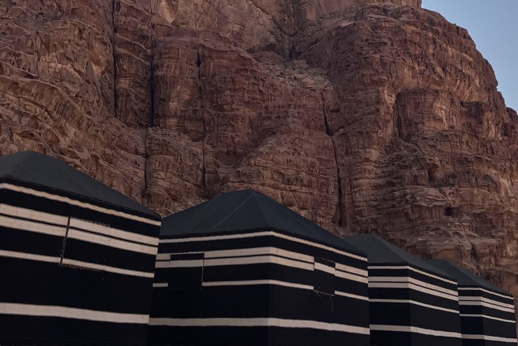 Bedouin tents in Wadi Rum