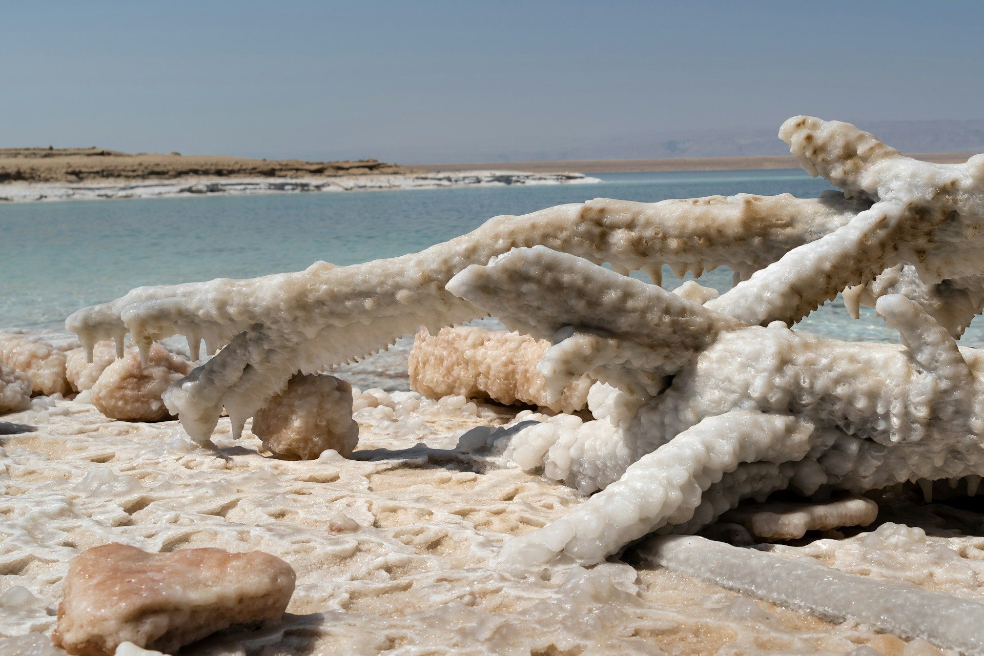 Salt crystals Dead Sea 